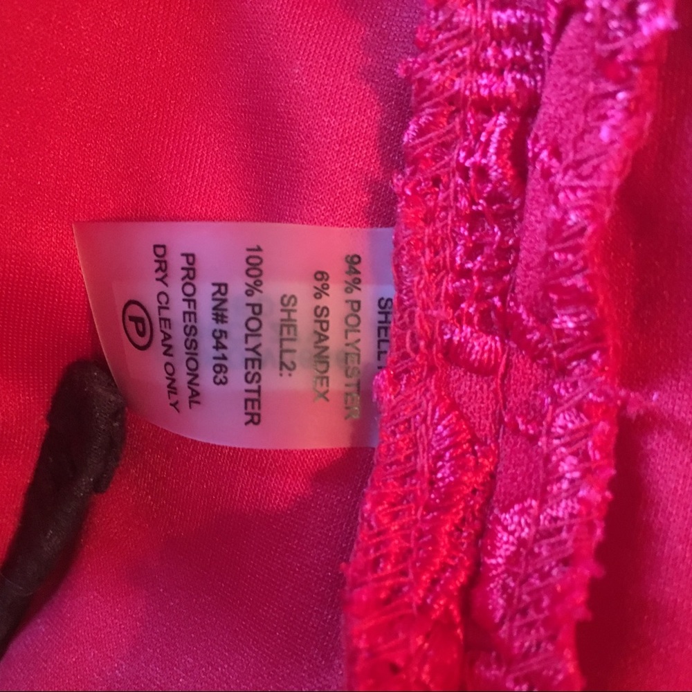 **HOST PICK** Calvin Klein- Red Lace Skirt Dress - Picture 8 of 8
